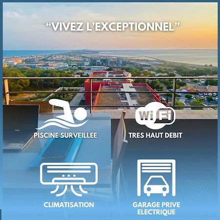 Luxueux T3 Piscine Et Vue Somptueuse Apartman Sète Kültér fotó