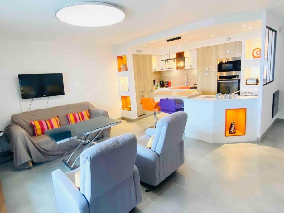 Luxueux T3 Piscine Et Vue Somptueuse Apartman Sète Kültér fotó