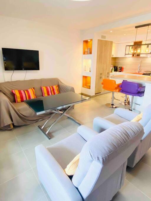 Luxueux T3 Piscine Et Vue Somptueuse Apartman Sète Kültér fotó